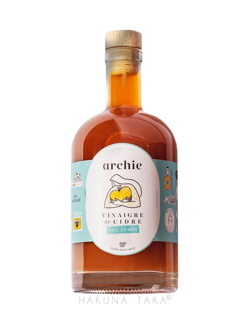 Archie - Vinaigre de cidre de pomme biologique français (500ml
