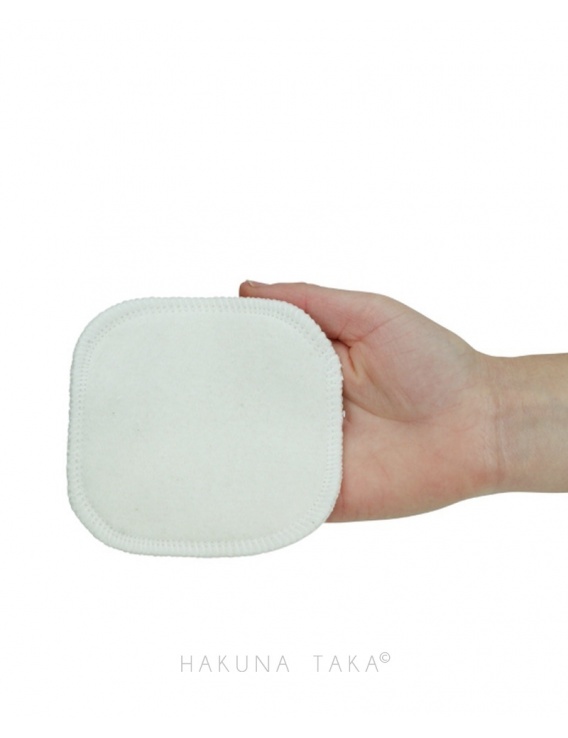 Carrés démaquillants lavables biface coton bio sur e-shop Hakuna Taka